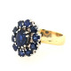 Pre Owned 18ct Sapphire Cluster Ring ZT51